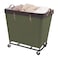 StorageWorks 320L Laundry Basket with Wheels Extra Large Rolling Hampers for Clothing Organizer Dirty Clothes Basket for Hote Home Closet Dorm Green