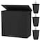WOWLIVE 180L Laundry Hamper with Lid 3 SectionLarge Laundry Basket with Removable Bags and HandlesCollapsible Dirty Clothes Hampers for LaundryLaundry Basket Organizer for Laundry RoomDormBlack