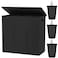 WOWLIVE 180L Laundry Hamper with Lid 3 SectionLarge Laundry Basket with Removable Bags and HandlesCollapsible Dirty Clothes Hampers for LaundryLaundry Basket Organizer for Laundry RoomDormBlack