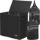 Simple Houseware Double Laundry Hamper with Lid and Removable Bags Black