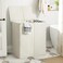 WOWLIVE 154L Double Laundry Hamper with Lid and Removable Laundry Bags Large Dirty Clothes Hamper 2 section Collapsible Laundry Basket Dorm Room Storage for Bedroom Bathroom CollegeBeige
