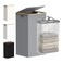 efluky Laundry Basket with Lid and Removable Bag 100L Tall Laundry Hamper with Bamboo Handles Aesthetic Dirty Clothes Bin for Laundry Room Bathroom Bedroom and Dorm Silver Grey