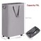 efluky Slim Laundry Hamper with Wheels Rolling Laundry Basket for Clothes Small Laundry Basket for Bedroom Dorm and Laundry Room 75L 198 Gallons Grey