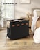 SONGMICS Laundry Hamper Laundry Basket 409 Gal Laundry Sorter 4 Sections Collapsible XFrame Clothes Organizer with Customizable Labels Laundry Room Bedroom Bathroom Ink Black ULCB140B01