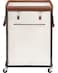 STORAGE MANIAC Large Laundry Basket with Wheels 160L Rolling Laundry Hamper Laundry Cart with Metal Frame and Removable Bag Clothes Hamper for Bedroom Bathroom Dorm Room Laundry Room Beige