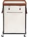 STORAGE MANIAC Large Laundry Basket with Wheels 160L Rolling Laundry Hamper Laundry Cart with Metal Frame and Removable Bag Clothes Hamper for Bedroom Bathroom Dorm Room Laundry Room Beige