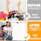 SpaceAid Double Laundry Hamper 2 Section with Lid and Removable Laundry Bags 160L Clothes Basket with Bamboo Handles Large Collapsible Hamper for Bedroom Bathroom Dorm Laundry Room White
