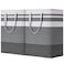 BOOMIBOO 2 Pack Large Laundry BasketWaterproof Freestanding Laundry HamperCollapsible Clothes Basket with Easy Carry Handles in Laundry Room Bathroom Bedroom DormGradient Grey75L