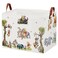 X-SIGA XSIGA Cute Bear Nursery Storage Basket With Hard BottomClassic Bear Decorative Storage Hamper With Waterproof PE CoatingLarge Square Canvas Cotton Laundry Bin for Baby StuffDiaper Bag