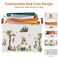 X-SIGA XSIGA Cute Bear Nursery Storage Basket With Hard BottomClassic Bear Decorative Storage Hamper With Waterproof PE CoatingLarge Square Canvas Cotton Laundry Bin for Baby StuffDiaper Bag