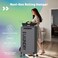 Caroeas NextGen 105L Matel Frame Laundry Basket with wheels Heavy Duty Tall Rolling Laundry Hamper with Removable Wash Bag Collapsible Freestanding Clothes Hamper For Laundry Room 100LGrey1Pack