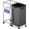 Caroeas NextGen 105L Matel Frame Laundry Basket with wheels Heavy Duty Tall Rolling Laundry Hamper with Removable Wash Bag Collapsible Freestanding Clothes Hamper For Laundry Room 100LGrey1Pack