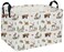 DDBASKET Rectangle Kids Baskets Animal Basket Cute Storage Bin Organizer Box for Room Decor Gift BasketWoodland animal