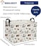 DDBASKET Rectangle Kids Baskets Animal Basket Cute Storage Bin Organizer Box for Room Decor Gift BasketWoodland animal