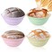 Ycgcp 4Pcs Silicone Banneton Bread Proofing Baskets 9 Collapsible Sourdough Bread Baking Supplies NonStick Round Dough Proofing Bowl Containers Oven Safe for Various Tastes Bread MakingBPA Free