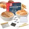 Culinary Couture Bread Proofing Basket Set of 2 Round 9 Sourdough Bread Baking Supplies wLinen Liner Scrapers Scoring Lame Whisk Blades Banneton Proofing Baskets Sourdough Starter Kit for Beginners