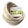 Jranter 7 Inch Round Banneton Bread Proofing Basket 2 pcs Natural Rattan Cane Brotform Handmade Linen Liner Cloth
