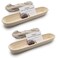 Jranter 15 inches Baguette Banneton Bread Proofing Basket and Linen Liner Set 2 Pack