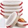 Gejoy 4 Pcs 10 Inch Cotton Rope Banneton Bread Proofing Basket Set Oval Bread Baskets with Liners Covers Proofing Baskets for Sourdough Baking with 4 Strickle for Home Bakers Wife MomYellow White
