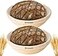 Stormshopping Banneton Bread Proofing Basket Banneton Basket Set of 2 Pack 7 inch Round Sourdough Proofing Basket with Liner Handmade Rattan Proofing Rising Bowl for Artisan Bread Making Baking Suppli