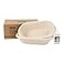 grandtobuy 2 x 12inch Pulp Oval Sourdough Banneton Bread Proofing Basket Baking Supply with Linen Liners for Professional and Homemade Artisan Bread