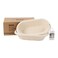 grandtobuy 2 x 12inch Pulp Oval Sourdough Banneton Bread Proofing Basket Baking Supply with Linen Liners for Professional and Homemade Artisan Bread