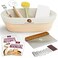 Superbaking 10 Oval Banneton Bread Proofing Basket Sourdough Starter Kit for Crusty Artisan Style Loaves Includes Essential Bread Baking Supplies Tools Ideal Gift for Bakers