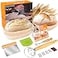 TNELTUEB Bread Proofing Basket Set Incl 10 Round 96 Oval Rattan Banneton Dough Whisk Scraper Lame Linen Natural