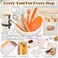 VEDALIO Sourdough Bread Baking Supplies Sourdough Starter Kit Bread Proofing Basket Bread Making Tools Kit Sour Dough Kit Tools Sourdough Proofing Basket Sourdough Kit Gifts for Bakers Women Wife Mom