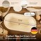 ABIOTO Wood Pulp Banneton Bread Proofing Basket 13 Oval 15LB Brotform Grooved Pattern NonStick Natural Wood Pulp Pressed for Durability Made in Germany Proofing Basket for Sourdough Bread Baking