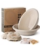 rorecay Wood Pulp Banneton Bread Proofing Baskets Set of 2 9 Inch Round 22LB Sourdough Banneton Basket with Liner NonStick Dough Proofing Bowl for Rising and Baking