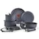 T-Fal Tfal Ingenio Essentials Cookware Set with DetachableRemovable Handle 11 Piece Granite Titanium Non Stick Oven Broiler Safe 500F Stackable Pots and Pans Set Frying Pans Dishwasher Safe Gray