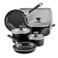 Farberware Cookstart Aluminum DiamondMax Nonstick Cookware Set Kitchen Essentials 15Piece Black