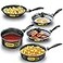 HAWKINS Futura NonStick Cookware 7 Pieces Set QS5 2 LTR 3 LTR 325 LTR Black NSET4