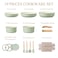 CAROTE Pots and Pans Set Nonstick Cookware Set Detachable Handle 19pcs Induction Kitchen Cookware Sets Non Stick with Removable Handle RV Cookware Set Oven Safe Sage Green
