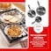 Heritage Steel Eater Series 3 Piece Fry Pan Set Made in USA 5Ply Fully Clad Stainless Steel Pan Stay Cool Handle Design Induction Ready NonToxic Pan