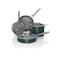 Ninja Ceramic Pro 7Pc Cookware Set NonStick Pots Pans Set with Glass Lids Nontoxic PTFE Free Ceramic Coated Oven Safe All Stovetops Induction Compatible British Racing Green CW39007GN