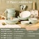 CAROTE 25pcs Pots and Pans Set Non Stick Cookware Sets Kitchen Set OvenDishwasherFridge Safe Space Saving Pots Set Nonstick Set with Versatile Detachable Handle Induction RV Set Green