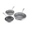 Cuisinart FusionPlus Hybrid Stainless Steel Cookware Set 5Piece Skillet Cooking Set with PFASFree PURELYSEAR CeramicT echnology Scratch Proof Cool Grip Handles Dishwasher Safe