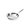All-Clad AllClad D5 5Ply Brushed Stainless Steel Fry Pan 10 Inch Induction Oven Broiler Safe 600F Pots and Pans Cookware Silver