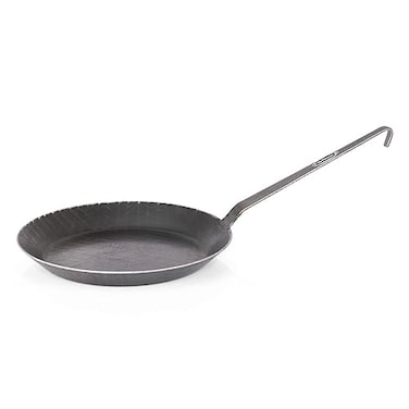 Petromax Wrought Iron Skillet Long Handle Pan Conducts Heat Evenly IndoorOutdoor Camping Cookware for Campfire or Home Kitchen Use Stove to Table Serveware 208