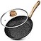 MICHELANGELO Nonstick Frying Pan with Lid 8 Inch Frying Pans Nonstick with Healthy Coating Small Frying Pan with StayCool Handle Induction Compatible