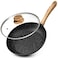 MICHELANGELO Nonstick Frying Pan with Lid 8 Inch Frying Pans Nonstick with Healthy Coating Small Frying Pan with StayCool Handle Induction Compatible