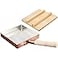 TIKUSAN Japanese Tamagoyaki Pan Omelets Copper Pan with Wooden Lid Made in Japan Square Frying Pan for Eggs 83 inch 2121 cm