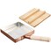 TIKUSAN Japanese Tamagoyaki Pan Omelets Copper Pan with Wooden Lid Made in Japan Square Frying Pan for Eggs 83 inch 2121 cm