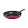 Made In Cookware Enameled Cast Iron Skillet Red Exceptional Heat Retention Durability Professional Cookware Crafted in France Induction Compatible