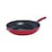 Made In Cookware Enameled Cast Iron Skillet Red Exceptional Heat Retention Durability Professional Cookware Crafted in France Induction Compatible