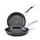 Anolon X Aluminum Nonstick Cookware Frying PansSkillet Set 825 Inch and 10 Inch Dark Gray