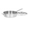 Cuisinart 55 Quart Saut Pan w Cover Stainless Steel Pan with Lid Large Kitchen Pan Dishwasher Safe Compatible with Induction Electric Gas Cooktops Oven Safe Saucepan Cool Grip Handles