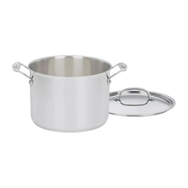 Cuisinart 76624 Chefs Classic 8Quart Stockpot with Cover Stainless Steel